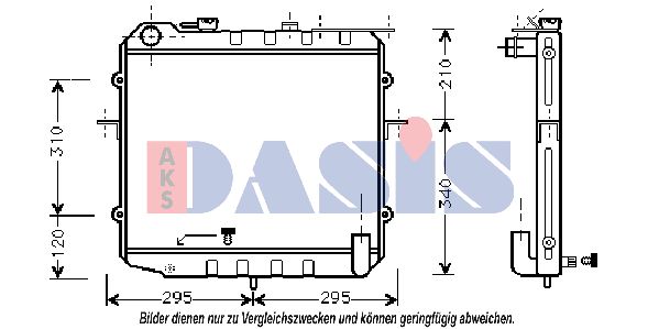 AKS DASIS Radiators, Motora dzesēšanas sistēma 510150N